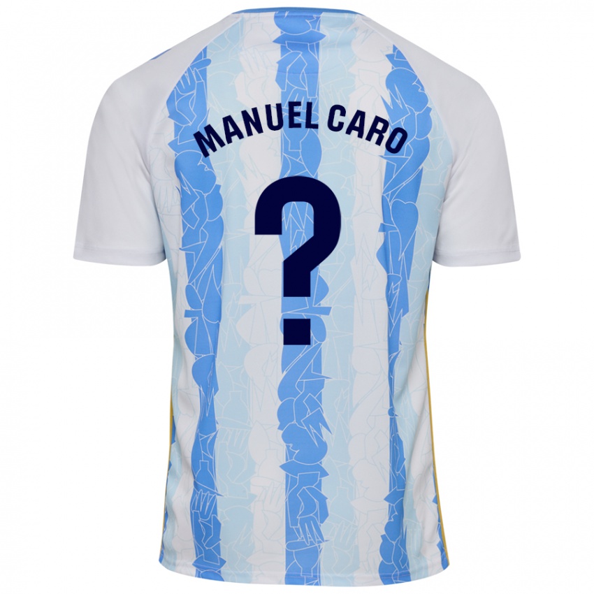 Kinderen José Manuel Caro #0 Wit Blauw Thuisshirt Thuistenue 2024/25 T-Shirt België