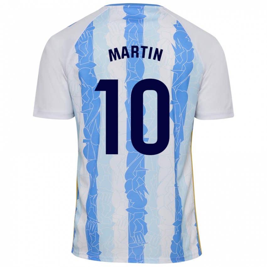 Kinderen Jesús Martín #10 Wit Blauw Thuisshirt Thuistenue 2024/25 T-Shirt België