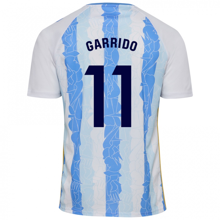 Kinderen Rafael Garrido #11 Wit Blauw Thuisshirt Thuistenue 2024/25 T-Shirt België