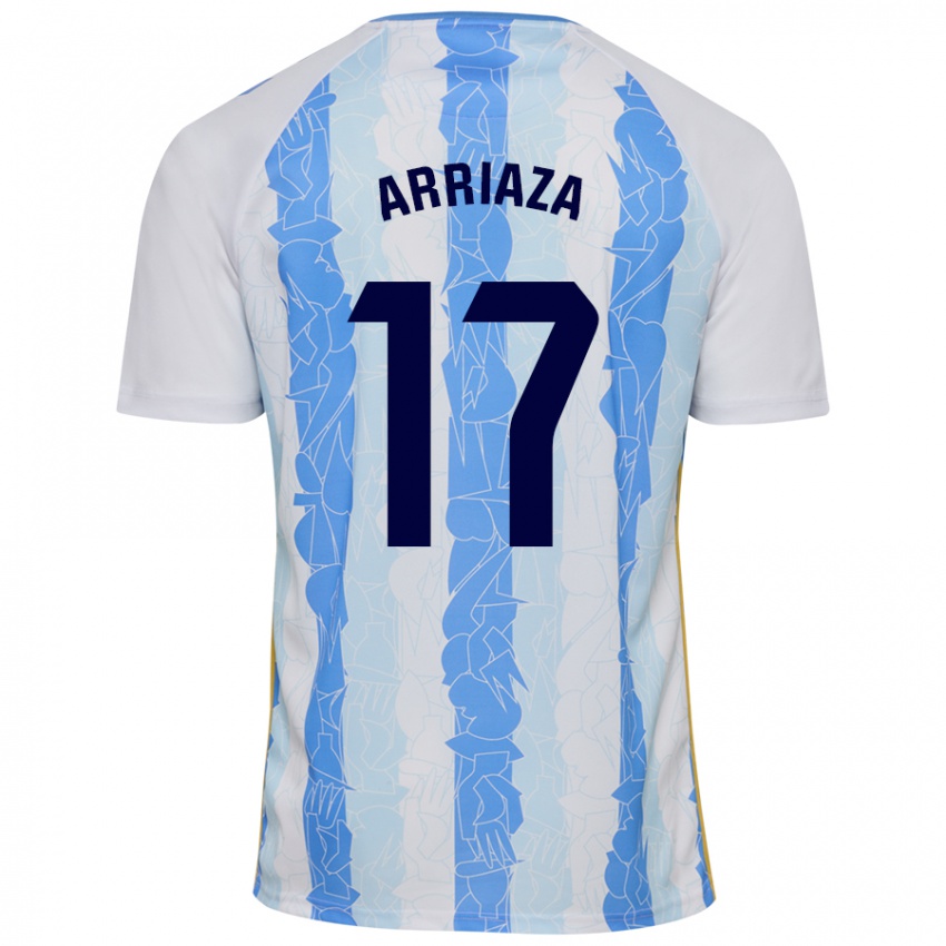 Kinderen Pablo Arriaza #17 Wit Blauw Thuisshirt Thuistenue 2024/25 T-Shirt België