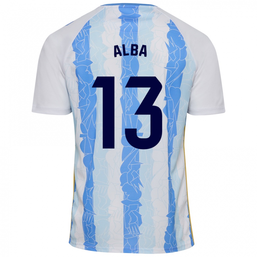 Kinderen Alba #13 Wit Blauw Thuisshirt Thuistenue 2024/25 T-Shirt België