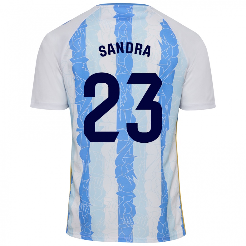 Kinderen Sandra #23 Wit Blauw Thuisshirt Thuistenue 2024/25 T-Shirt België