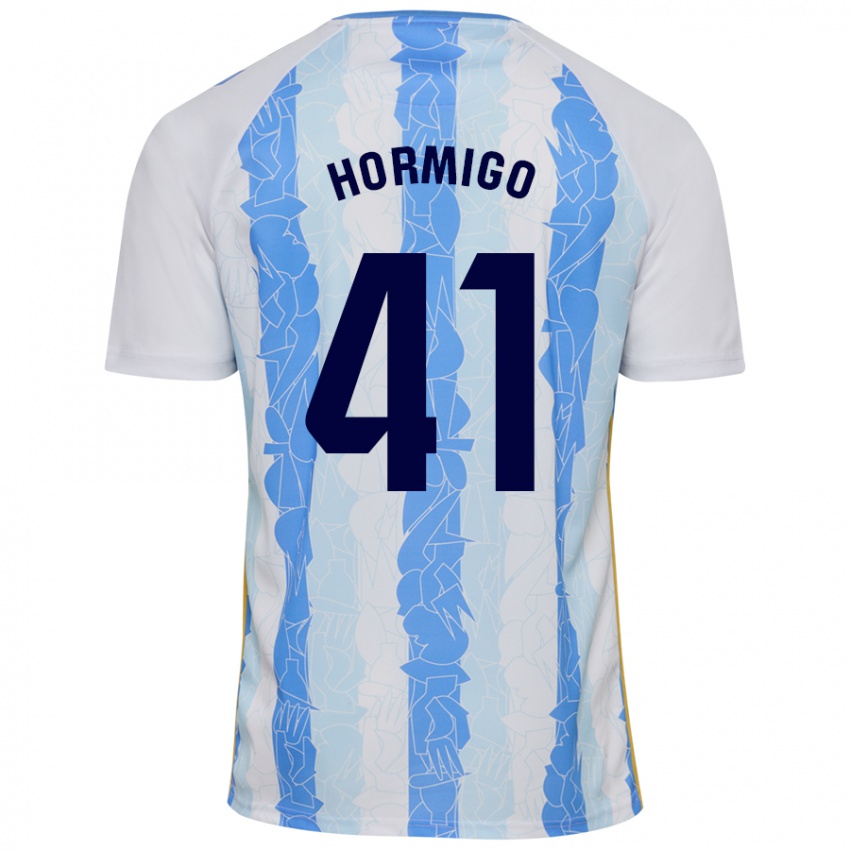 Kinderen Cintia Hormigo #41 Wit Blauw Thuisshirt Thuistenue 2024/25 T-Shirt België