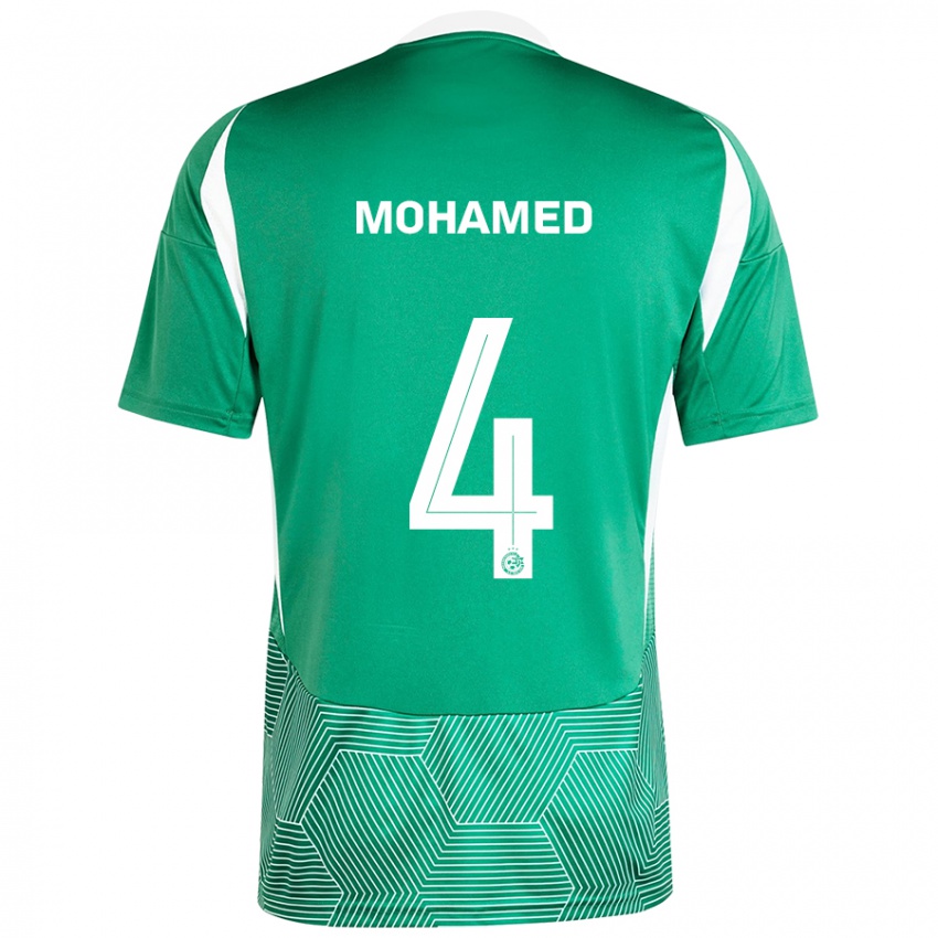 Kinderen Ali Mohamed #4 Groen Wit Thuisshirt Thuistenue 2024/25 T-Shirt België