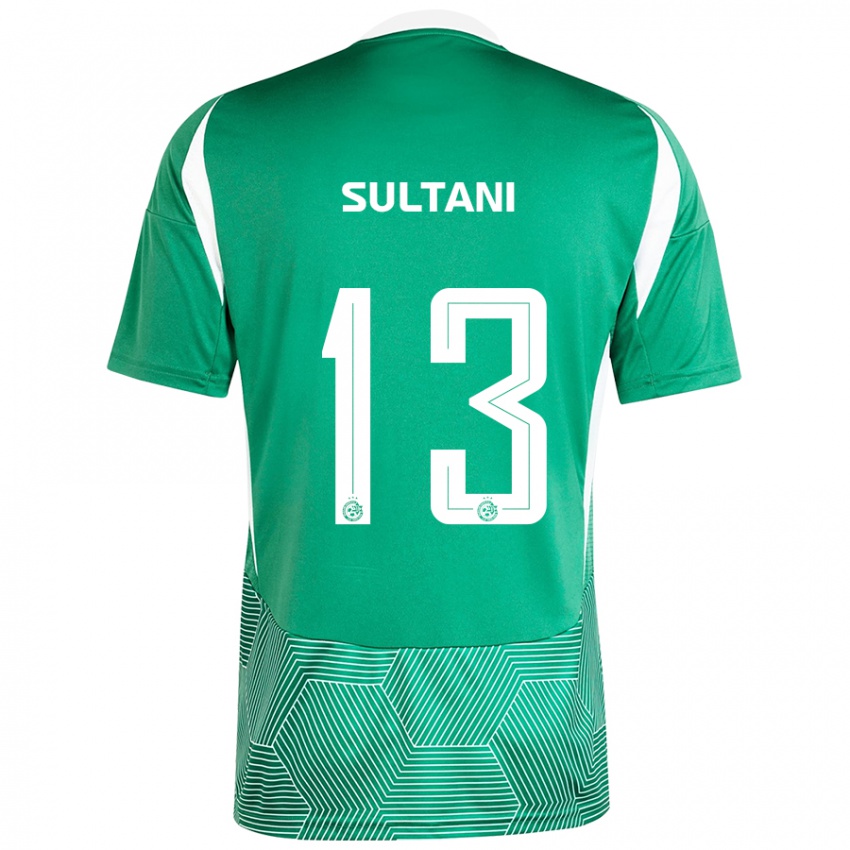 Kinderen Tomás Sultani #13 Groen Wit Thuisshirt Thuistenue 2024/25 T-Shirt België