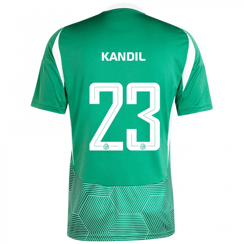 Kinderen Maor Kandil #23 Groen Wit Thuisshirt Thuistenue 2024/25 T-Shirt België