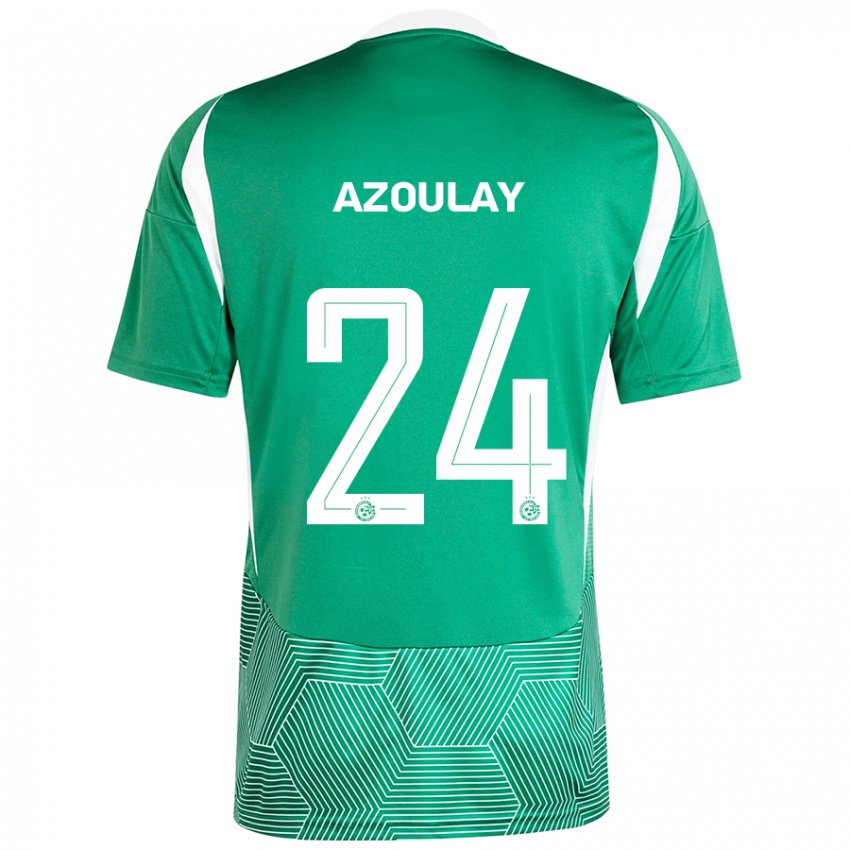 Kinderen Ethane Azoulay #24 Groen Wit Thuisshirt Thuistenue 2024/25 T-Shirt België