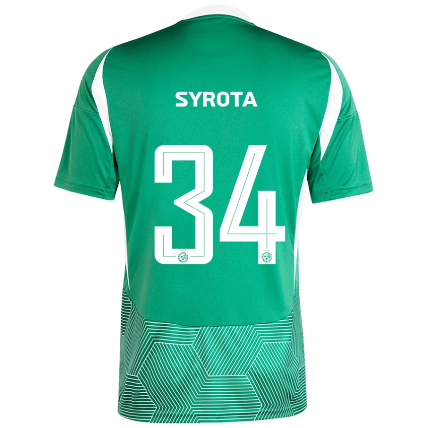 Kinderen Oleksandr Syrota #34 Groen Wit Thuisshirt Thuistenue 2024/25 T-Shirt België