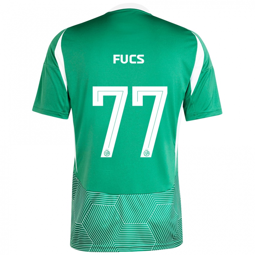 Kinderen Roee Fucs #77 Groen Wit Thuisshirt Thuistenue 2024/25 T-Shirt België