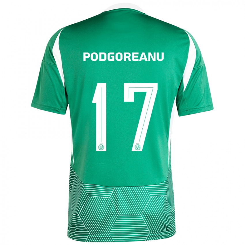 Kinderen Suf Podgoreanu #17 Groen Wit Thuisshirt Thuistenue 2024/25 T-Shirt België