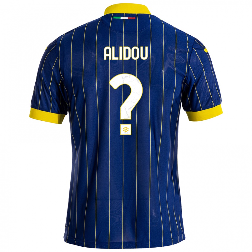 Enfant Maillot Faride Alidou #0 Bleu Jaune Tenues Domicile 2024/25 T-Shirt Belgique