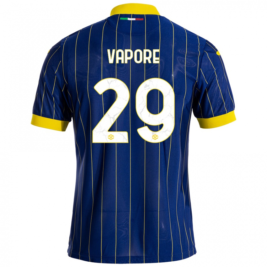 Enfant Maillot Angelo Vapore #29 Bleu Jaune Tenues Domicile 2024/25 T-Shirt Belgique