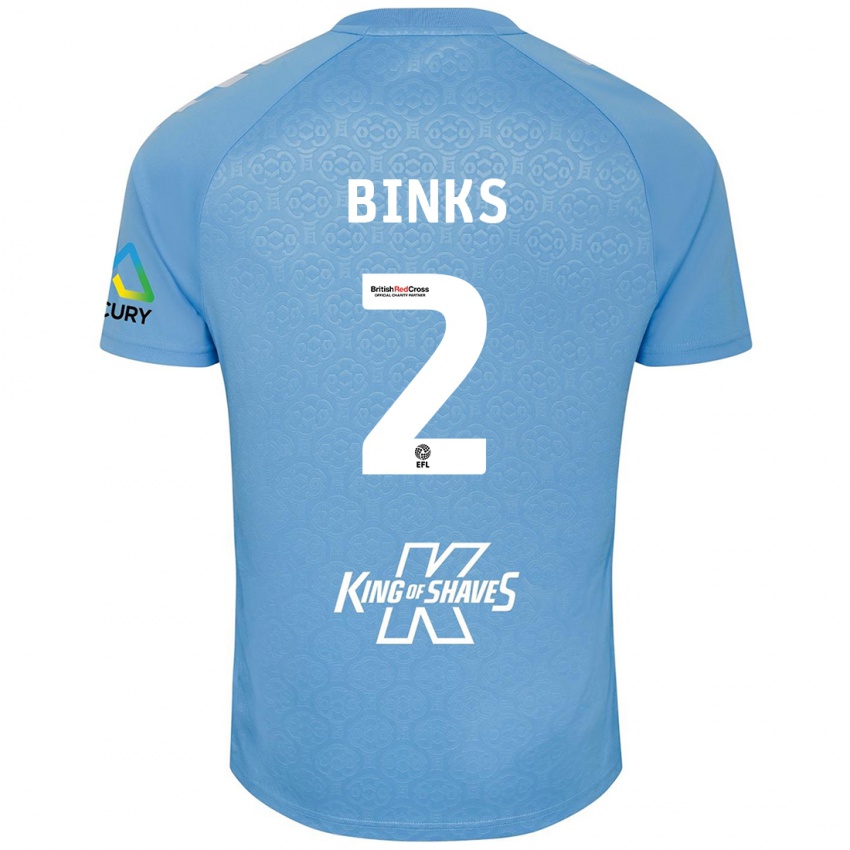 Kinderen Luis Binks #2 Blauw Wit Thuisshirt Thuistenue 2024/25 T-Shirt België