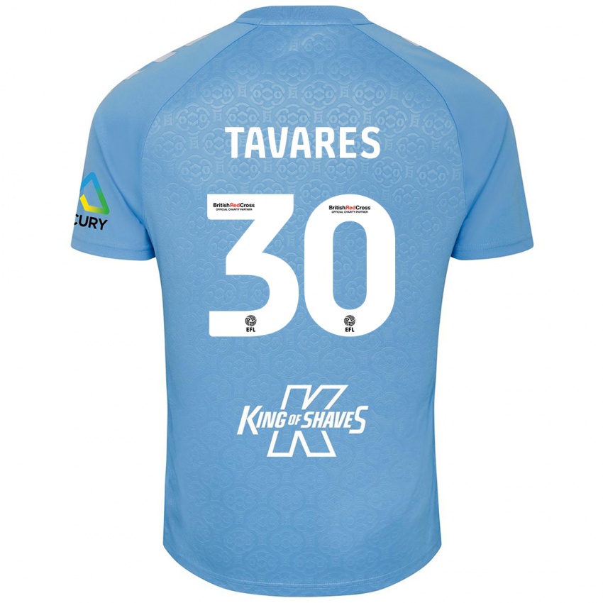 Kinderen Fábio Tavares #30 Blauw Wit Thuisshirt Thuistenue 2024/25 T-Shirt België