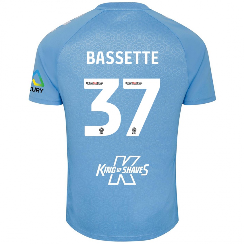 Kinderen Norman Bassette #37 Blauw Wit Thuisshirt Thuistenue 2024/25 T-Shirt België