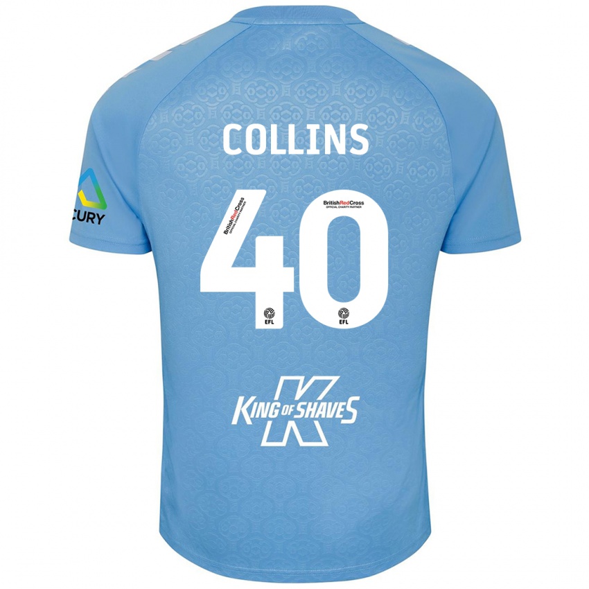 Kinderen Brad Collins #40 Blauw Wit Thuisshirt Thuistenue 2024/25 T-Shirt België