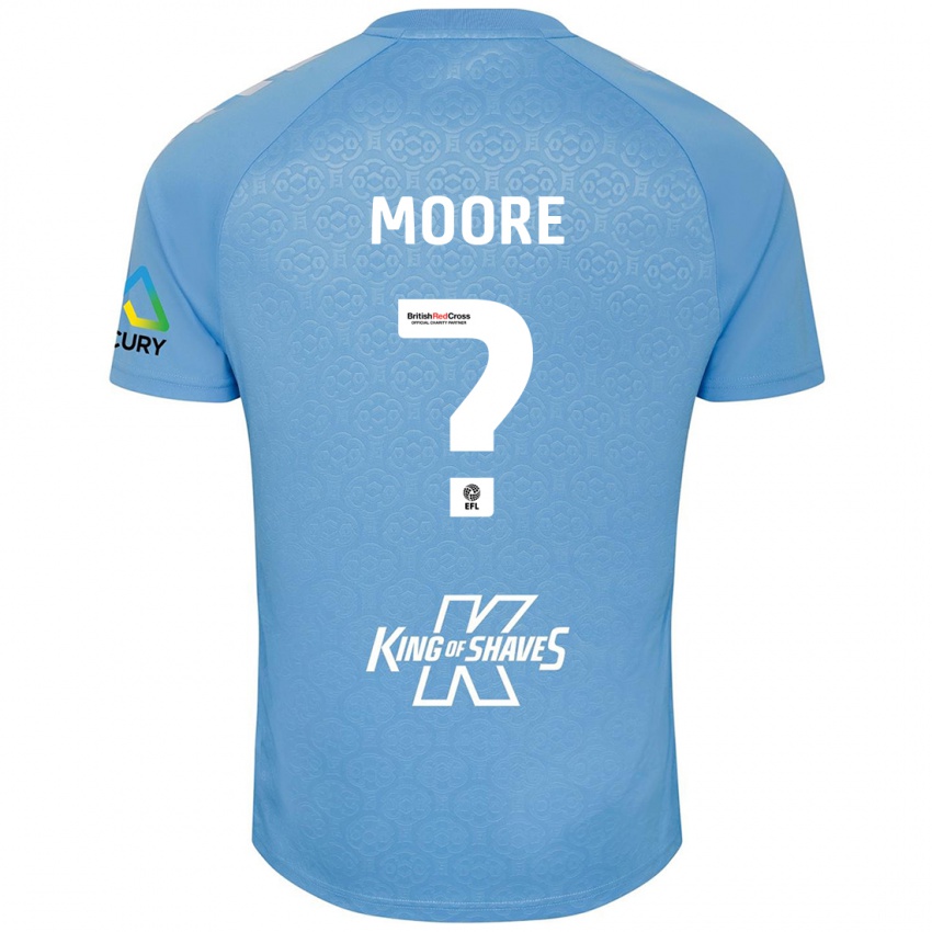 Kinderen Isaac Moore #0 Blauw Wit Thuisshirt Thuistenue 2024/25 T-Shirt België