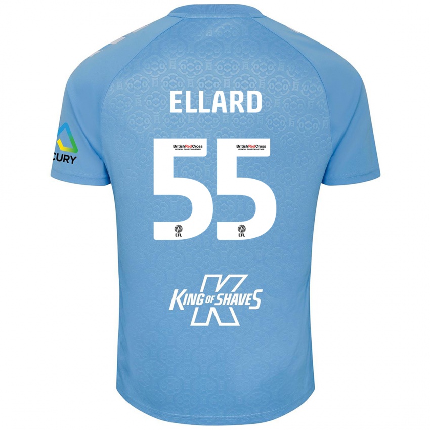 Kinderen Aston Ellard #55 Blauw Wit Thuisshirt Thuistenue 2024/25 T-Shirt België