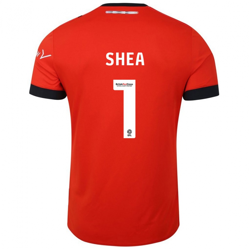 Kinderen James Shea #1 Oranje Zwart Thuisshirt Thuistenue 2024/25 T-Shirt België