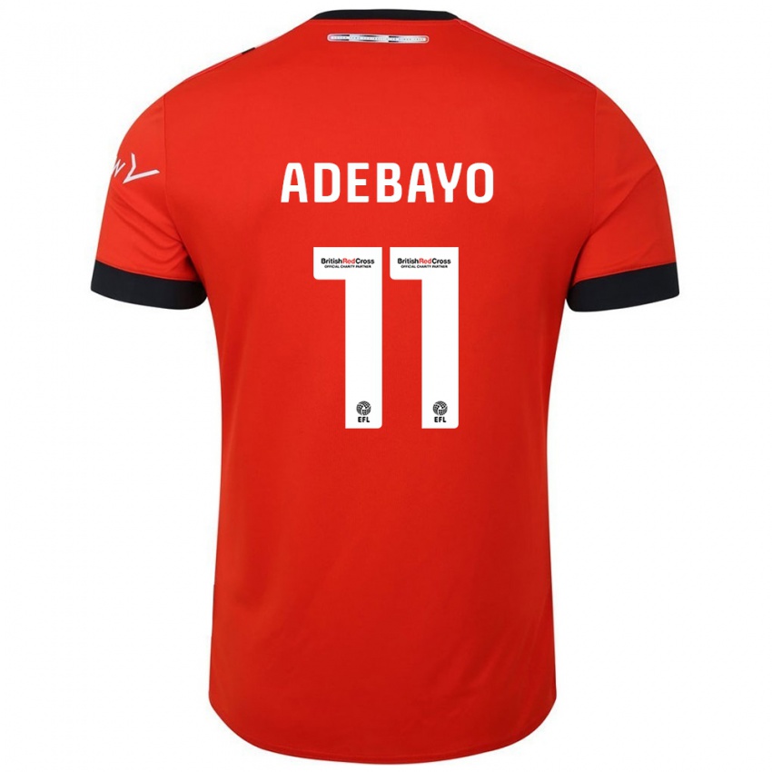 Kinderen Elijah Adebayo #11 Oranje Zwart Thuisshirt Thuistenue 2024/25 T-Shirt België