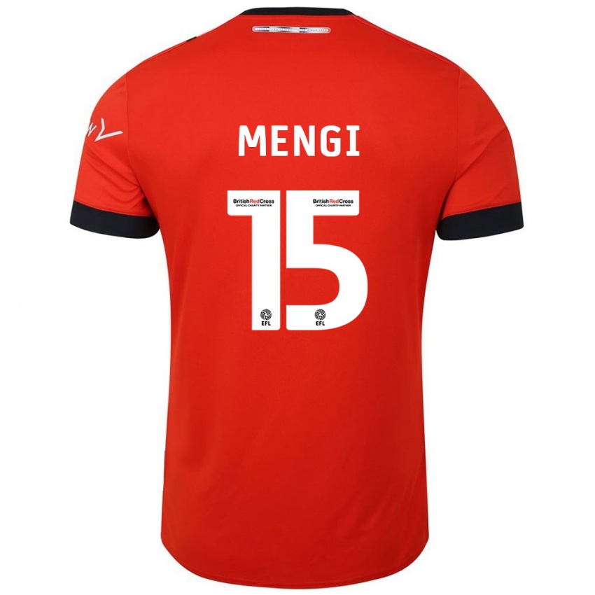 Kinderen Teden Mengi #15 Oranje Zwart Thuisshirt Thuistenue 2024/25 T-Shirt België