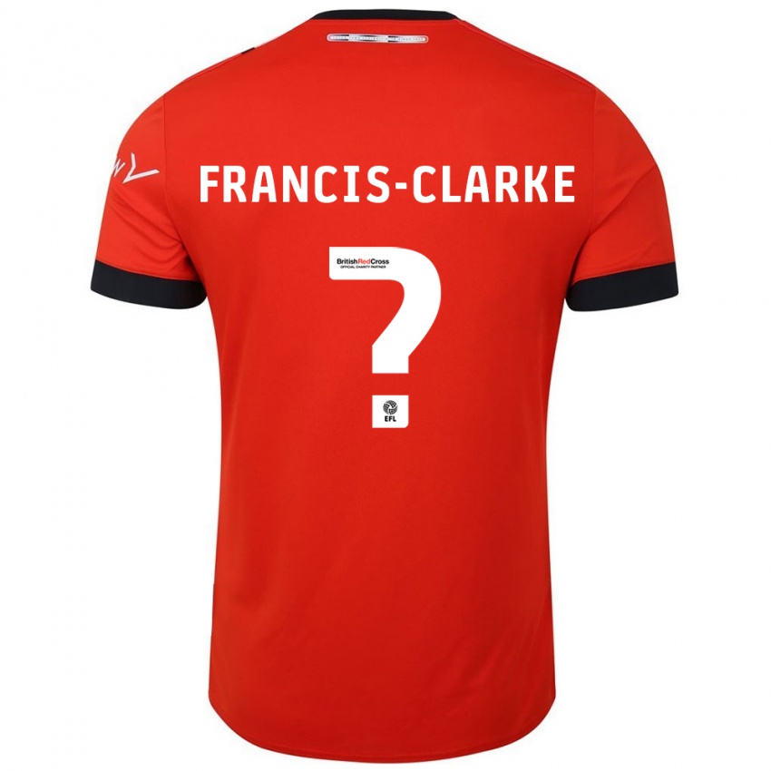 Kinderen Aidan Francis-Clarke #0 Oranje Zwart Thuisshirt Thuistenue 2024/25 T-Shirt België