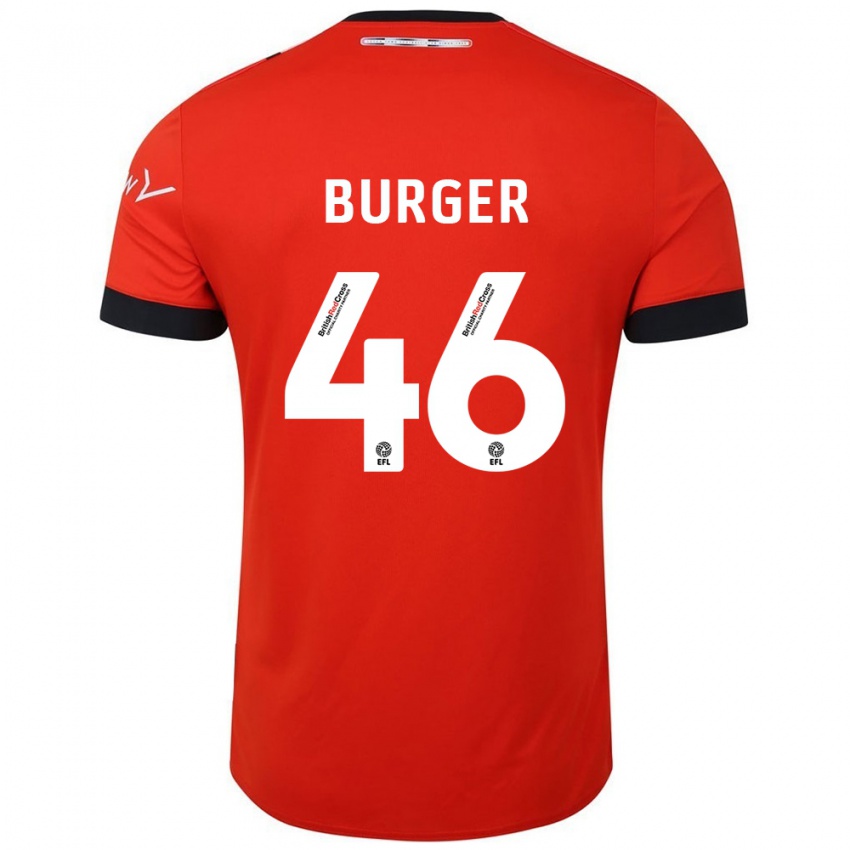 Kinderen Jake Burger #46 Oranje Zwart Thuisshirt Thuistenue 2024/25 T-Shirt België