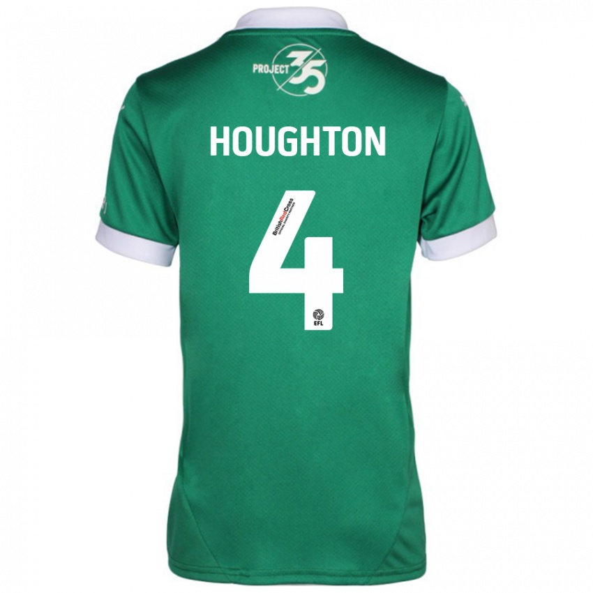 Kinderen Jordan Houghton #4 Groen Wit Thuisshirt Thuistenue 2024/25 T-Shirt België