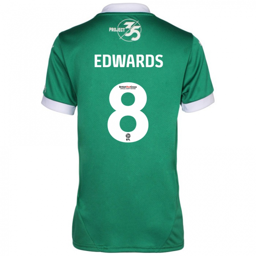 Kinderen Joe Edwards #8 Groen Wit Thuisshirt Thuistenue 2024/25 T-Shirt België