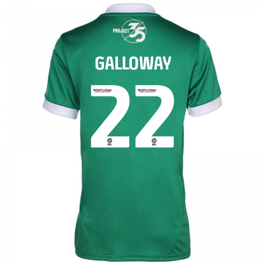 Kinderen Brendan Galloway #22 Groen Wit Thuisshirt Thuistenue 2024/25 T-Shirt België