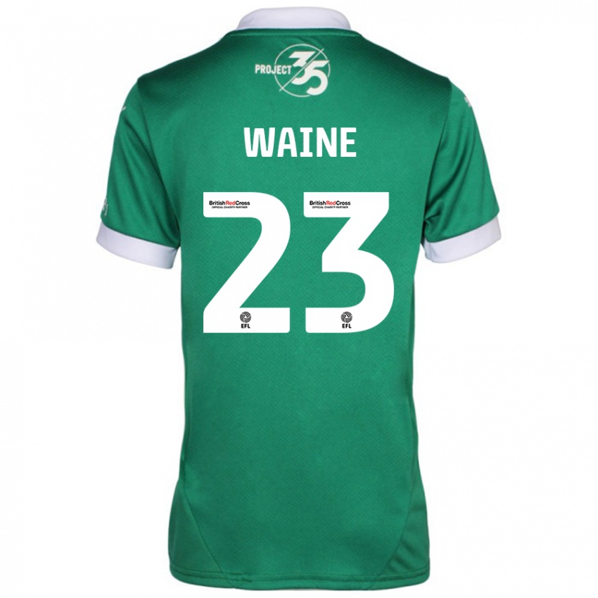 Kinderen Ben Waine #23 Groen Wit Thuisshirt Thuistenue 2024/25 T-Shirt België