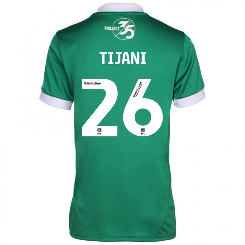 Kinderen Muhamed Tijani #26 Groen Wit Thuisshirt Thuistenue 2024/25 T-Shirt België