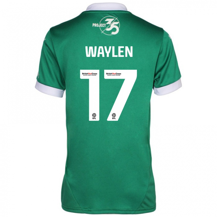 Kinderen Libby Waylen #17 Groen Wit Thuisshirt Thuistenue 2024/25 T-Shirt België