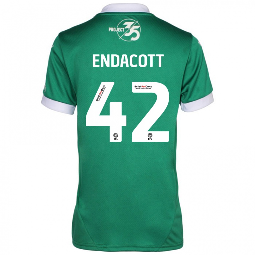 Kinderen Jack Endacott #42 Groen Wit Thuisshirt Thuistenue 2024/25 T-Shirt België