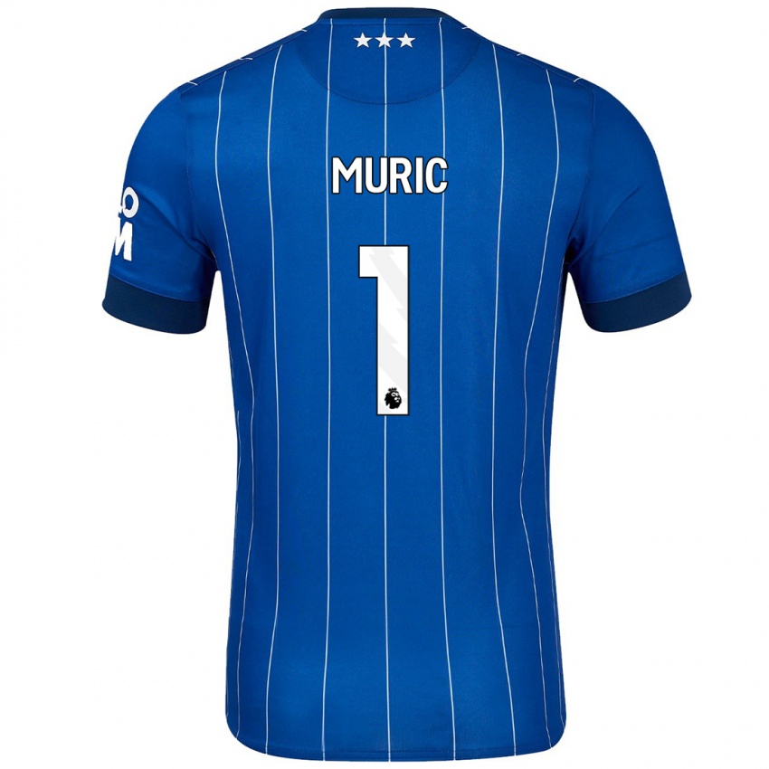 Kinderen Arijanet Muric #1 Marineblauw Thuisshirt Thuistenue 2024/25 T-Shirt België