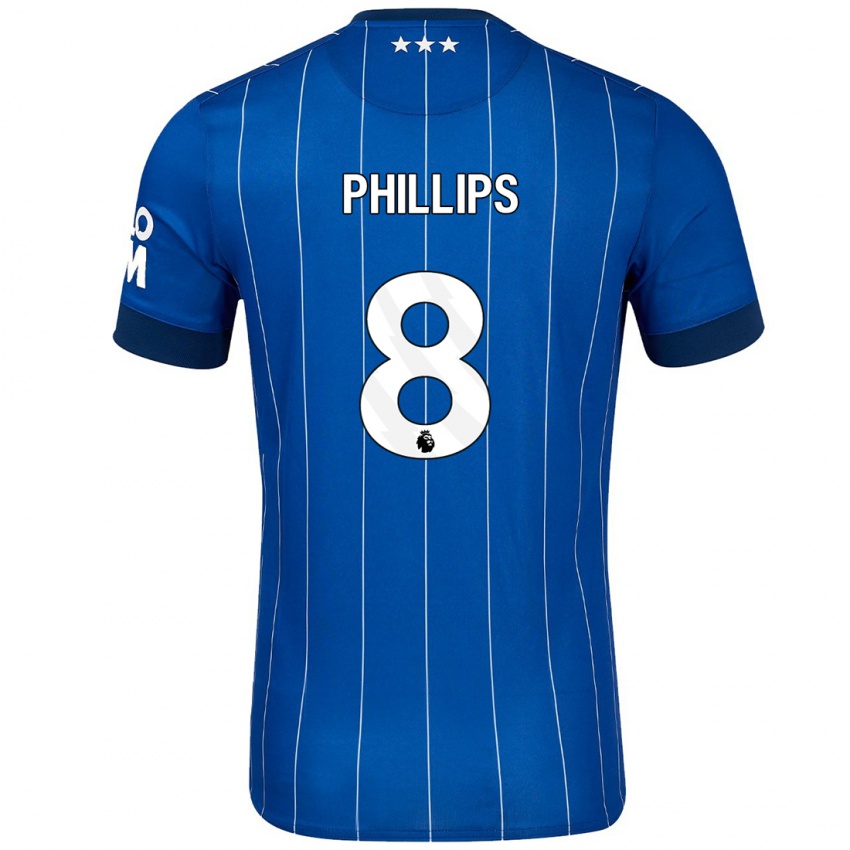 Kinderen Kalvin Phillips #8 Marineblauw Thuisshirt Thuistenue 2024/25 T-Shirt België