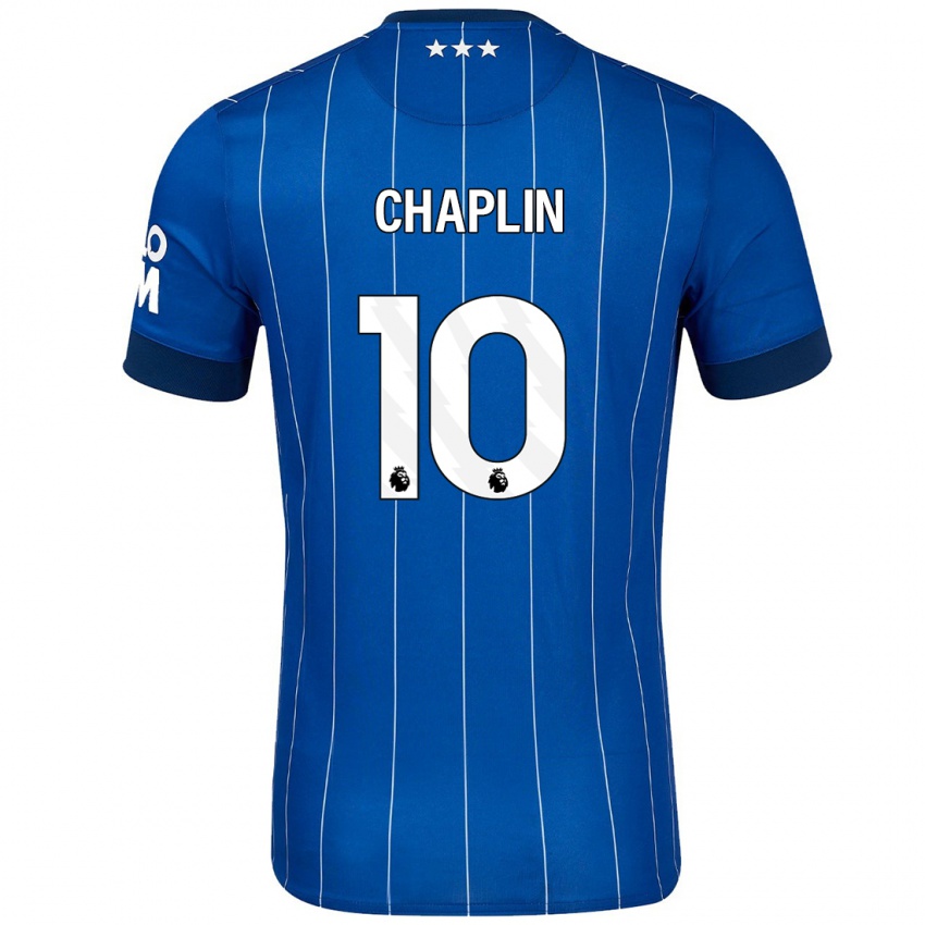 Kinder Conor Chaplin #10 Marineblau Heimtrikot Trikot 2024/25 T-Shirt Belgien