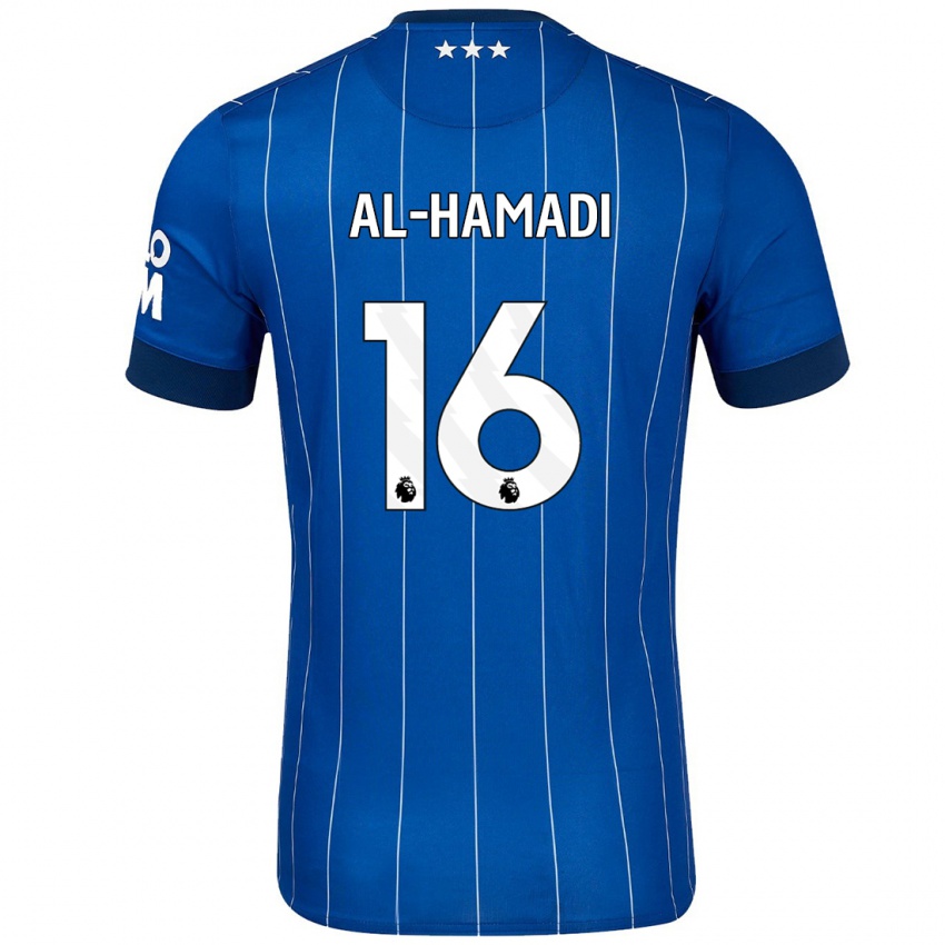 Kinderen Ali Al-Hamadi #16 Marineblauw Thuisshirt Thuistenue 2024/25 T-Shirt België