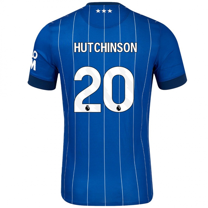 Kinderen Omari Hutchinson #20 Marineblauw Thuisshirt Thuistenue 2024/25 T-Shirt België