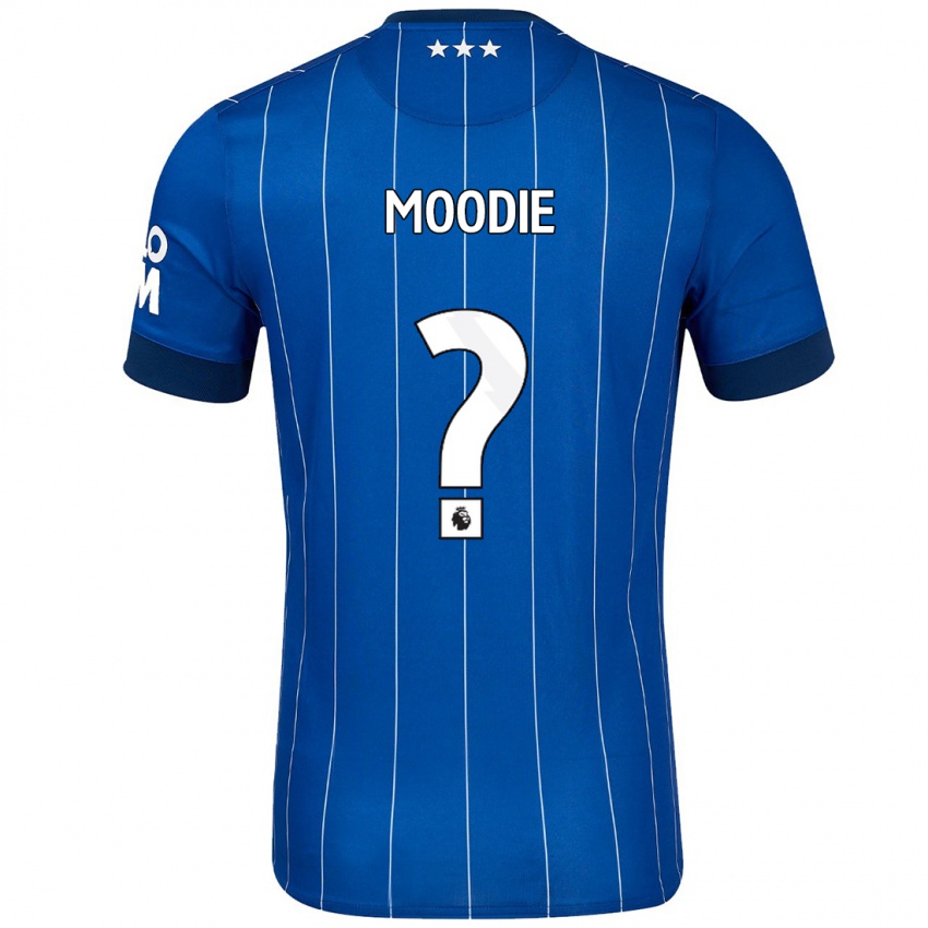 Kinder Paul Moodie #0 Marineblau Heimtrikot Trikot 2024/25 T-Shirt Belgien