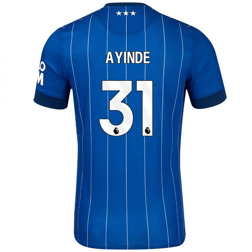 Kinderen Leon Ayinde #31 Marineblauw Thuisshirt Thuistenue 2024/25 T-Shirt België