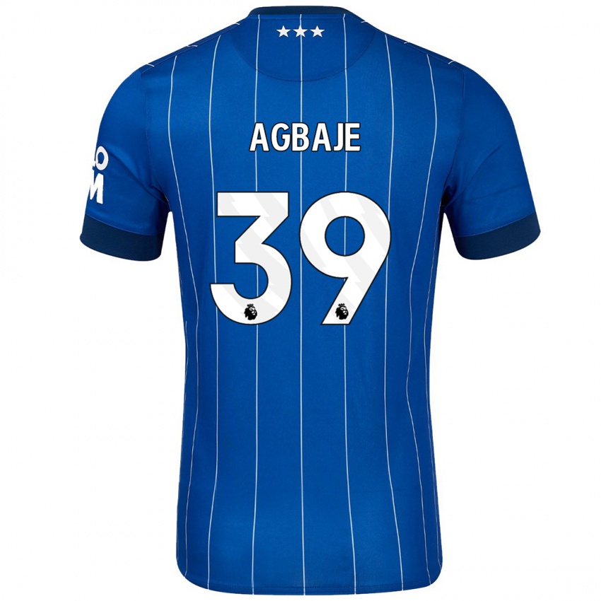 Kinderen Edwin Agbaje #39 Marineblauw Thuisshirt Thuistenue 2024/25 T-Shirt België