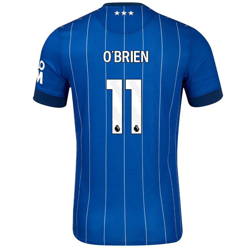 Kinderen Lucy O'brien #11 Marineblauw Thuisshirt Thuistenue 2024/25 T-Shirt België