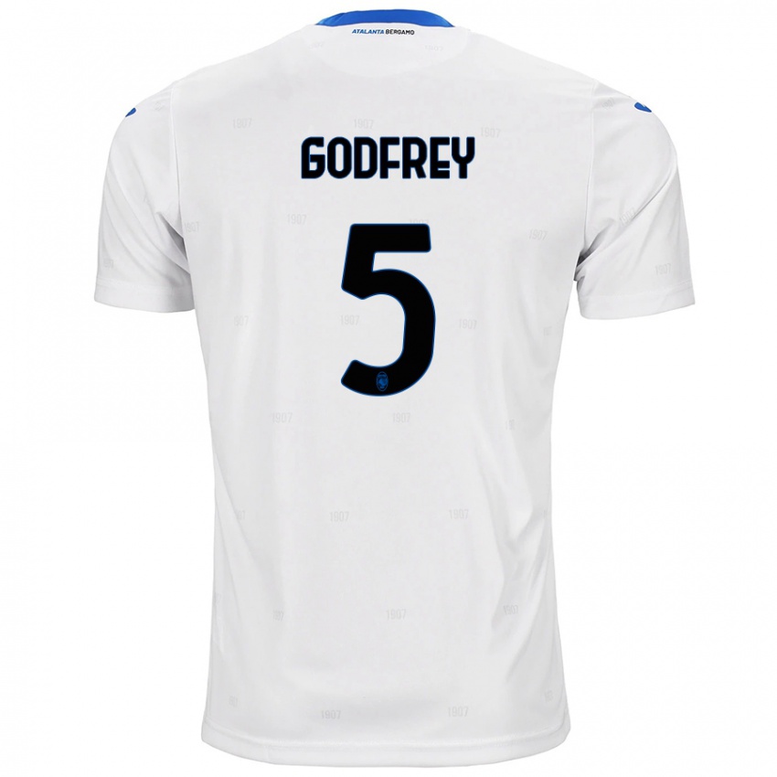 Enfant Maillot Ben Godfrey #5 Blanc Tenues Extérieur 2024/25 T-Shirt Belgique