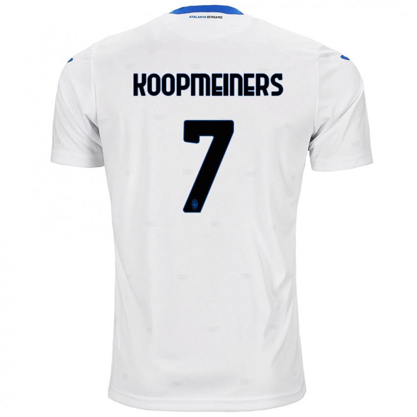 Kinderen Teun Koopmeiners #7 Wit Uitshirt Uittenue 2024/25 T-Shirt België