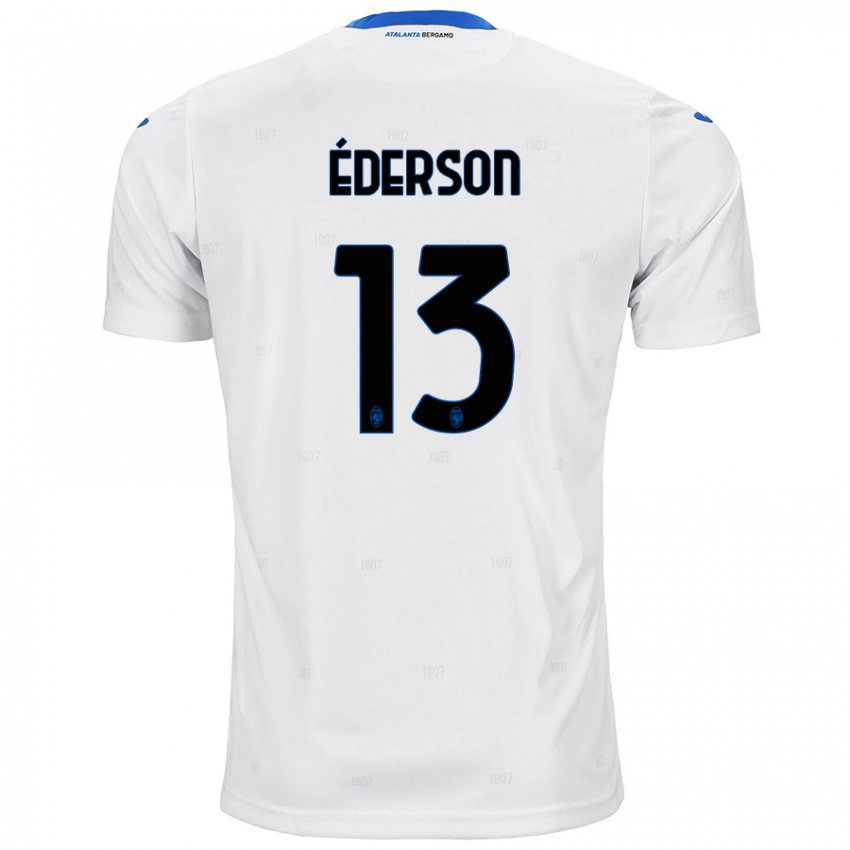 Kinderen Ederson #13 Wit Uitshirt Uittenue 2024/25 T-Shirt België