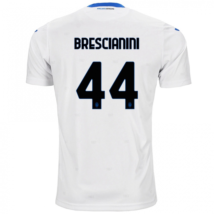 Kinderen Marco Brescianini #44 Wit Uitshirt Uittenue 2024/25 T-Shirt België