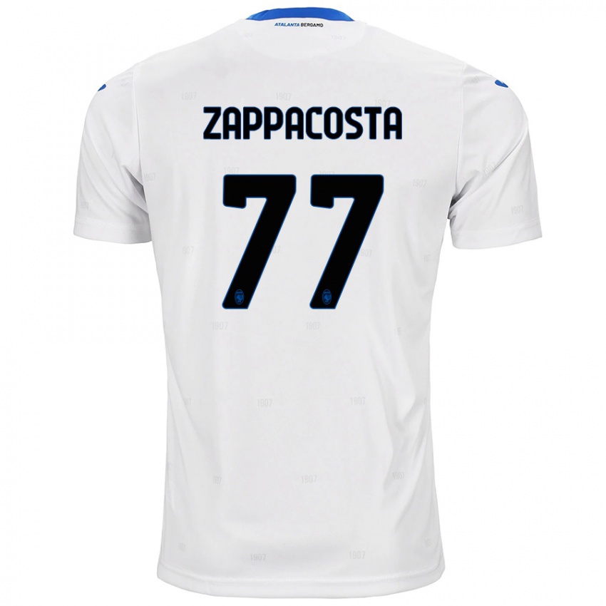 Kinderen Davide Zappacosta #77 Wit Uitshirt Uittenue 2024/25 T-Shirt België