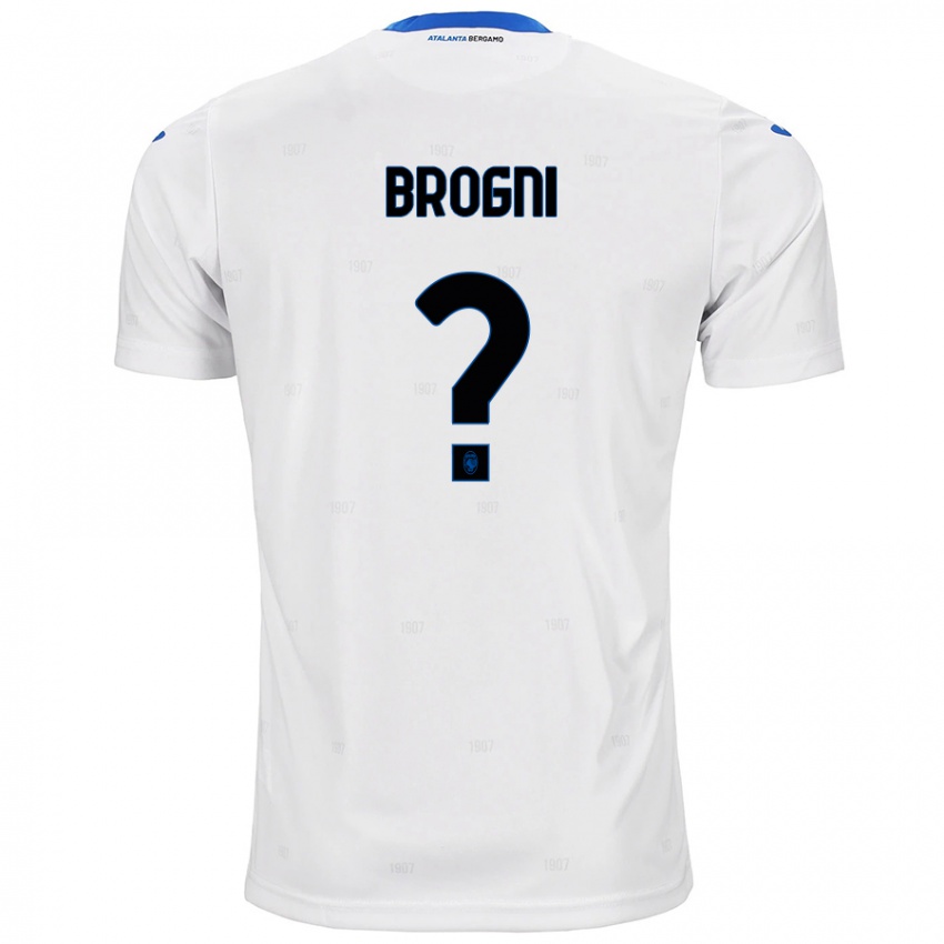 Enfant Maillot Giorgio Brogni #0 Blanc Tenues Extérieur 2024/25 T-Shirt Belgique