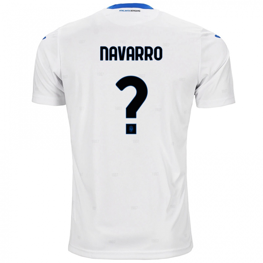 Enfant Maillot Albert Navarro #0 Blanc Tenues Extérieur 2024/25 T-Shirt Belgique